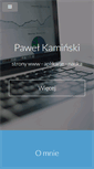 Mobile Screenshot of pawelkaminski.net